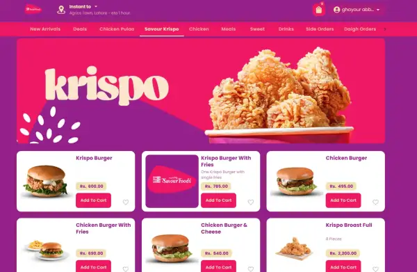 Savour Foods — Online Ordering System Integration