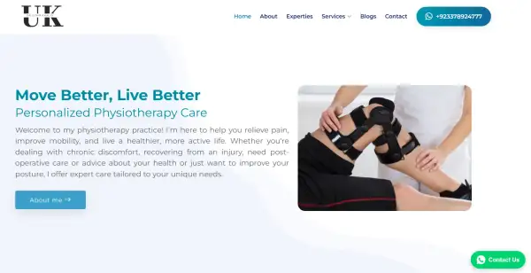 Dr. Uzair Khalid — Physiotherapy Clinic Website